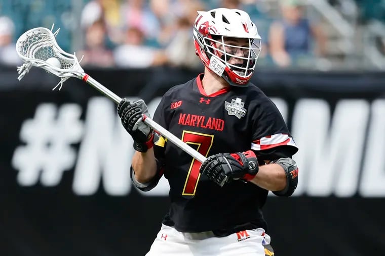 Attackman Eric Spanos and Maryland will face Notre Dame for the national title on Monday.
