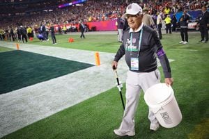 Edwardsville native George Toma works his 55th Super Bowl as head  groundskeeper