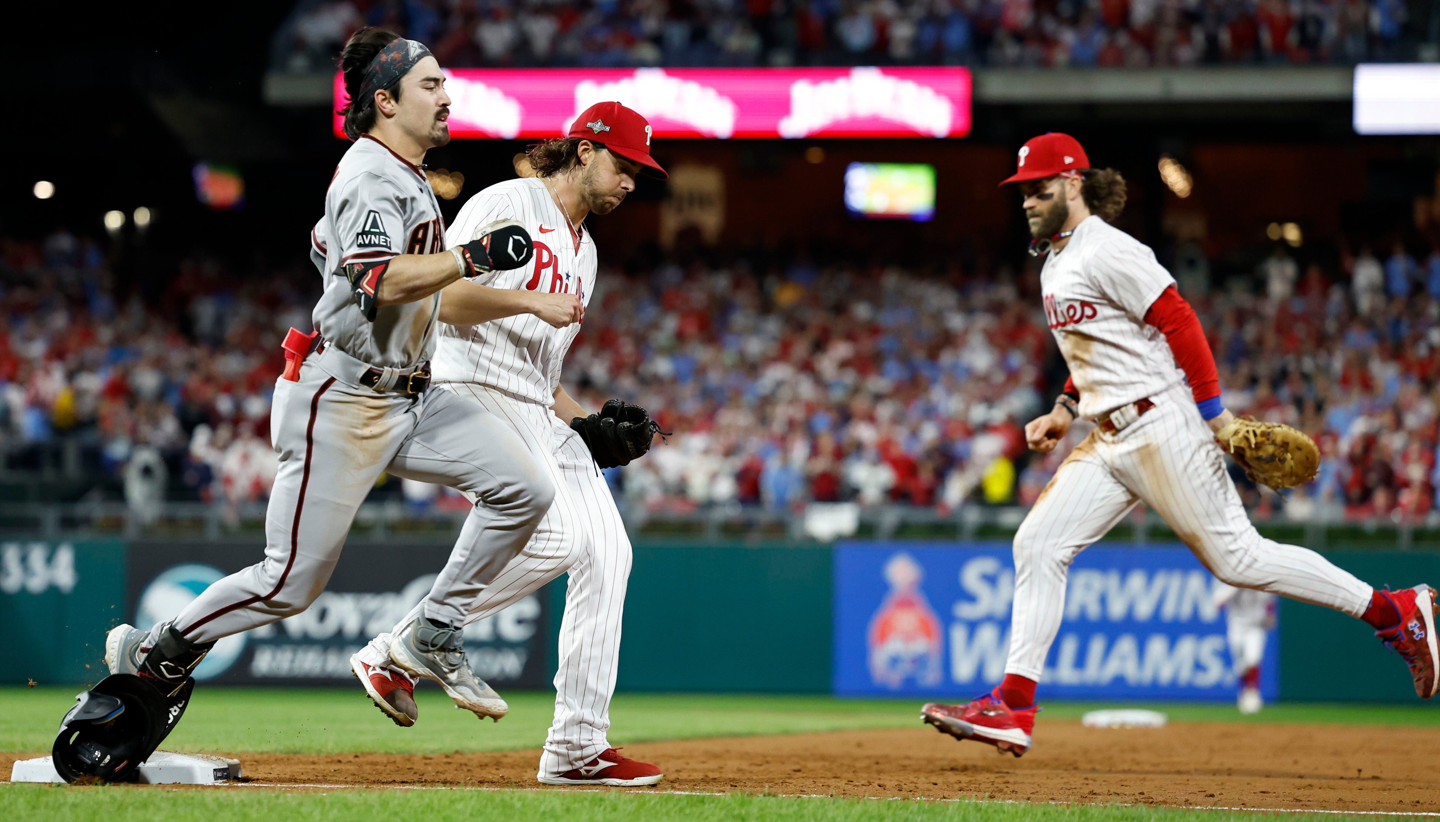 Aaron Nola records seven strikeouts in six innings in the Phillies' 10-0  win over the Diamondbacks in Game 2