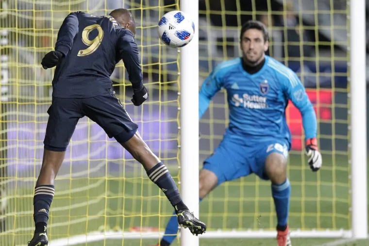 The Philadelphia Union had 22 shots against the San Jose Earthquakes, but just one goal in a 1-1 tie.