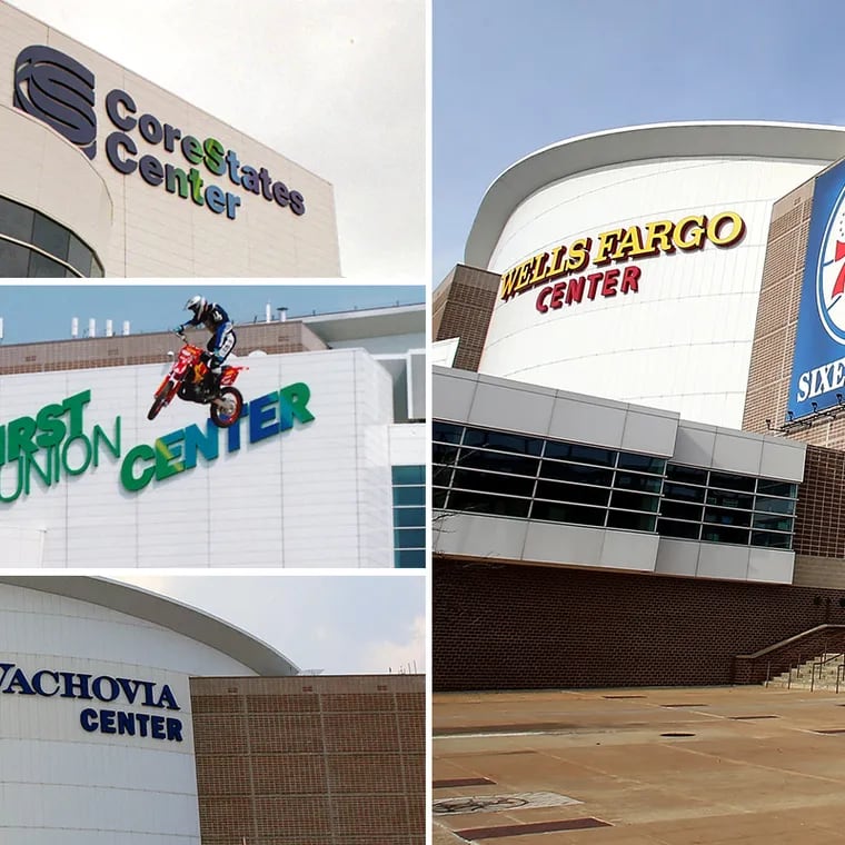 The evolution of names for the Wells Fargo Center since it opened in 1996.