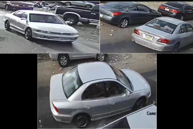 Images of car, believed to be a silver Mitsubishi, possibly an early 2000s-era Gallant, sought in hit-and-run incident on July 22 at 6:19 p.m. on 100 block of East Clearfield Street. Victim,  Mario Urroz, 41, was critically injured and remains in coma at Temple University Hospital.