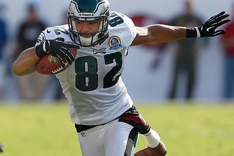 With an injury to Brent Celek, Clay Harbor will be put into a starting position. (Ron Cortes/Staff Photographer)