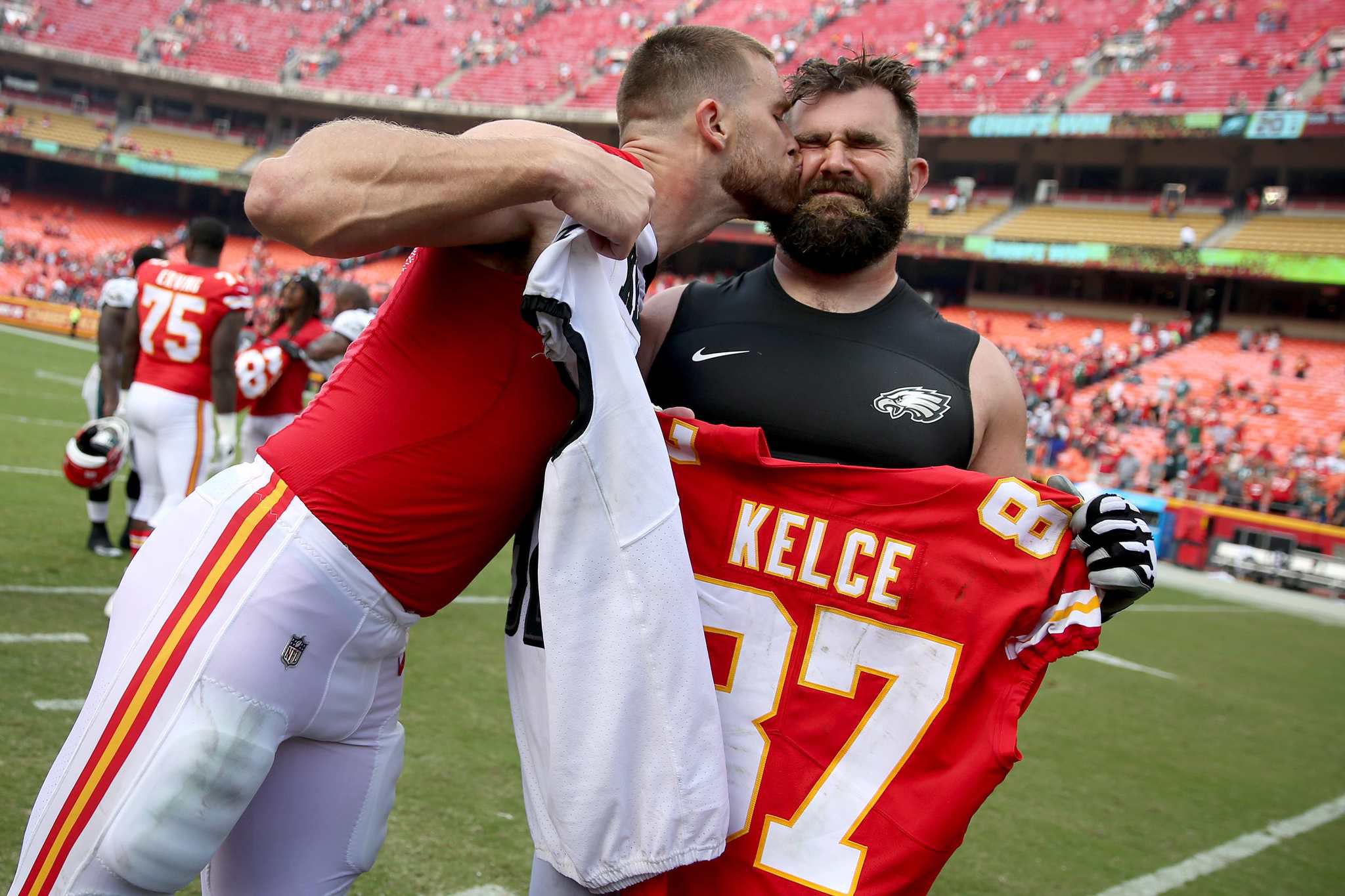 Travis and Jason Kelce's hometown is rooting for both brothers in