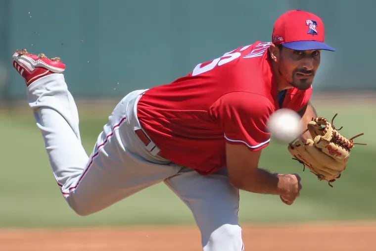 Phillies pitcher Zach Eflin has looked sharp in spring-training games and appears destined for a breakout season in 2021.