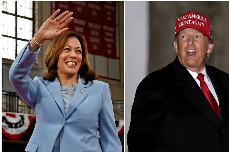 Vice President Kamala Harris and former President Donald Trump.