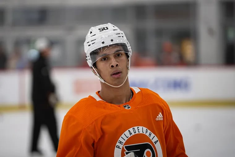 The Flyers selected forward Noah Powell in the fifth round of the NHL draft.