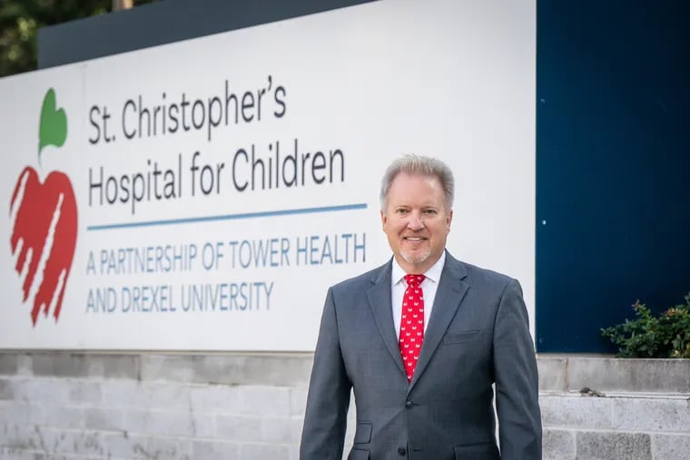 Don Mueller, CEO of St. Christopher’s Hospital, shown here in October, is leaving for a job in his home state of Tennessee.