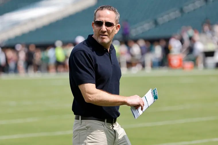 Eagles general manager Howie Roseman said the team thinks of the roster as a 70-player group, encompassing the 53-man roster and practice squad.