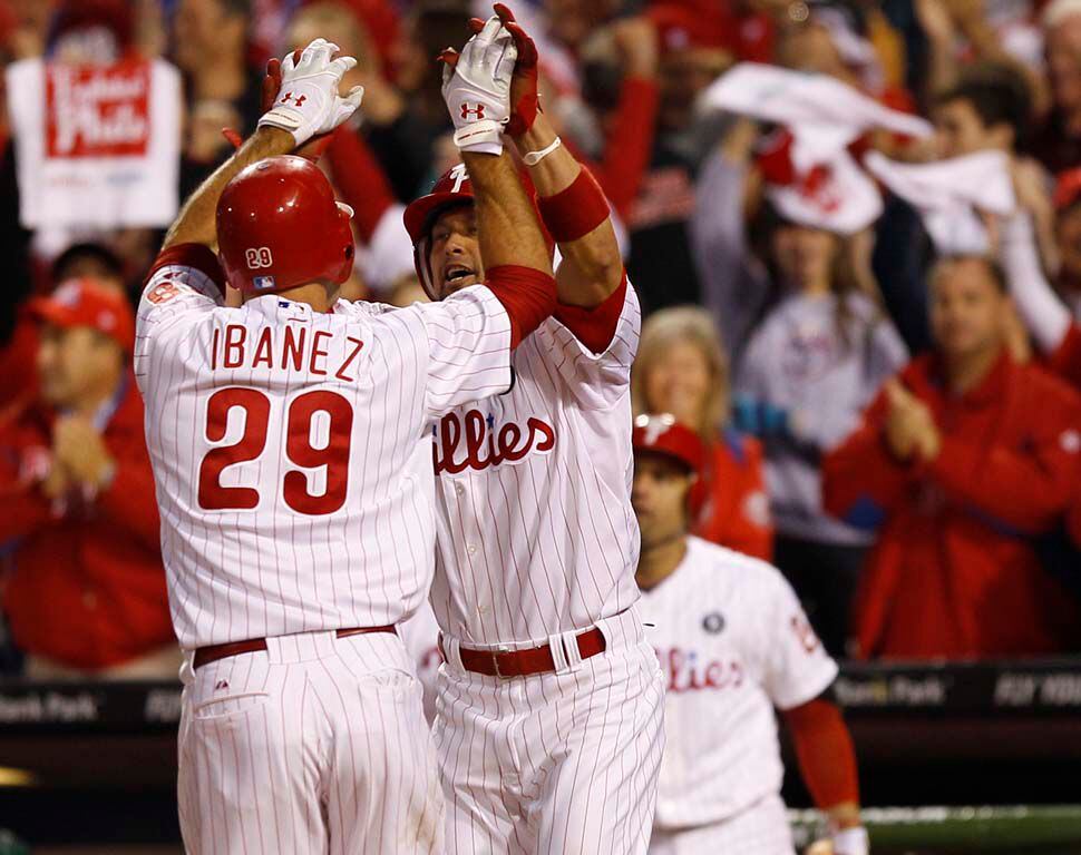 Inside the Phillies: Phillies' Raul Ibanez gets a postseason chance and  hits a home run