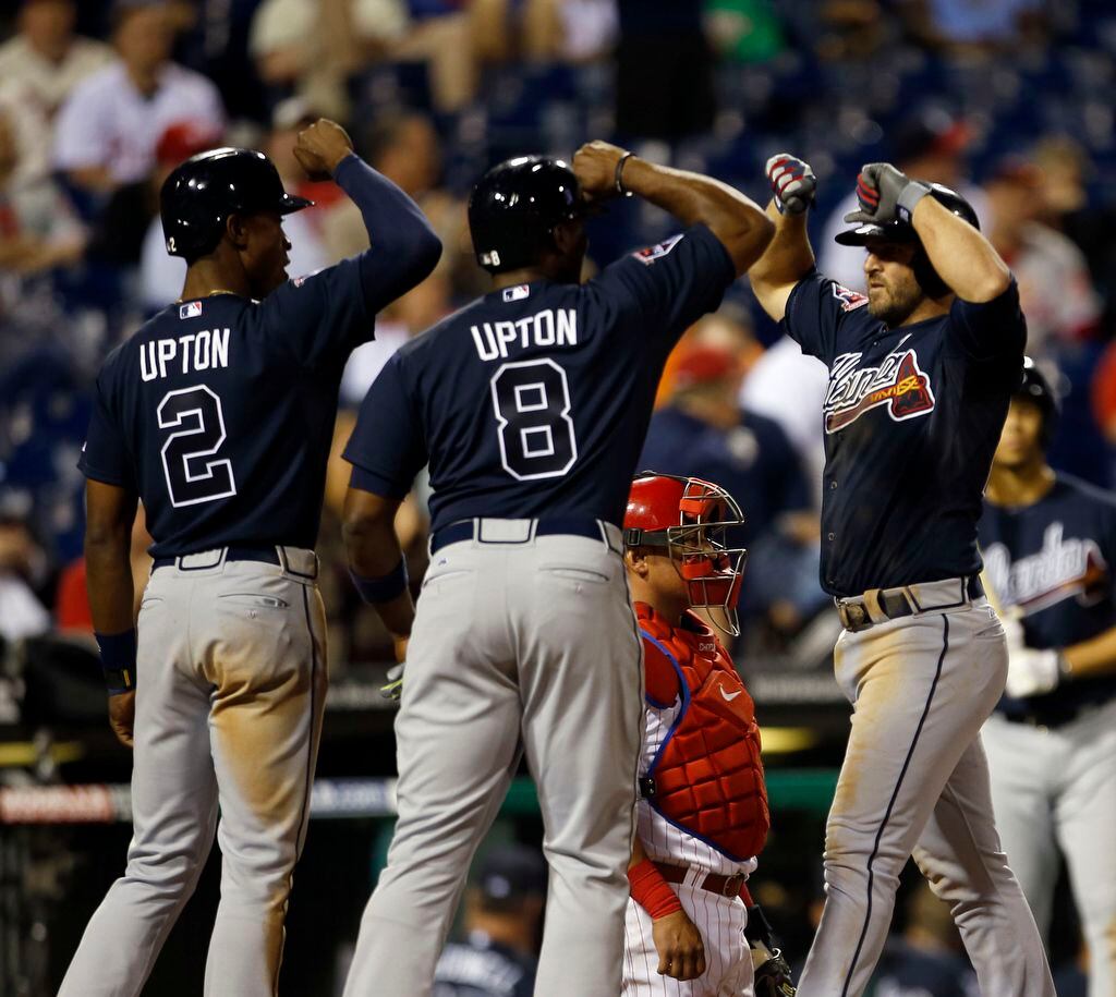 Dan Uggla hit two homers to lift Braves past Phillies