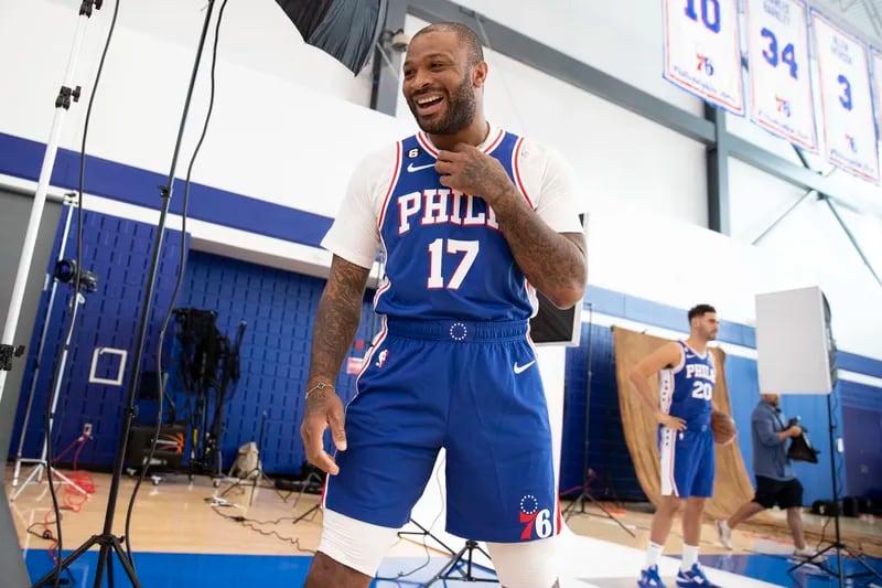 Photos of Sixers Media Day