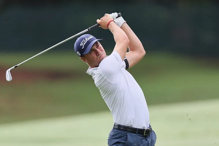 Justin Thomas during the pro-am prior to the FedEx St. Jude Championship at TPC Southwind on August 10, 2022 in Memphis, Tennessee. (Photo by Andy Lyons/Getty Images)