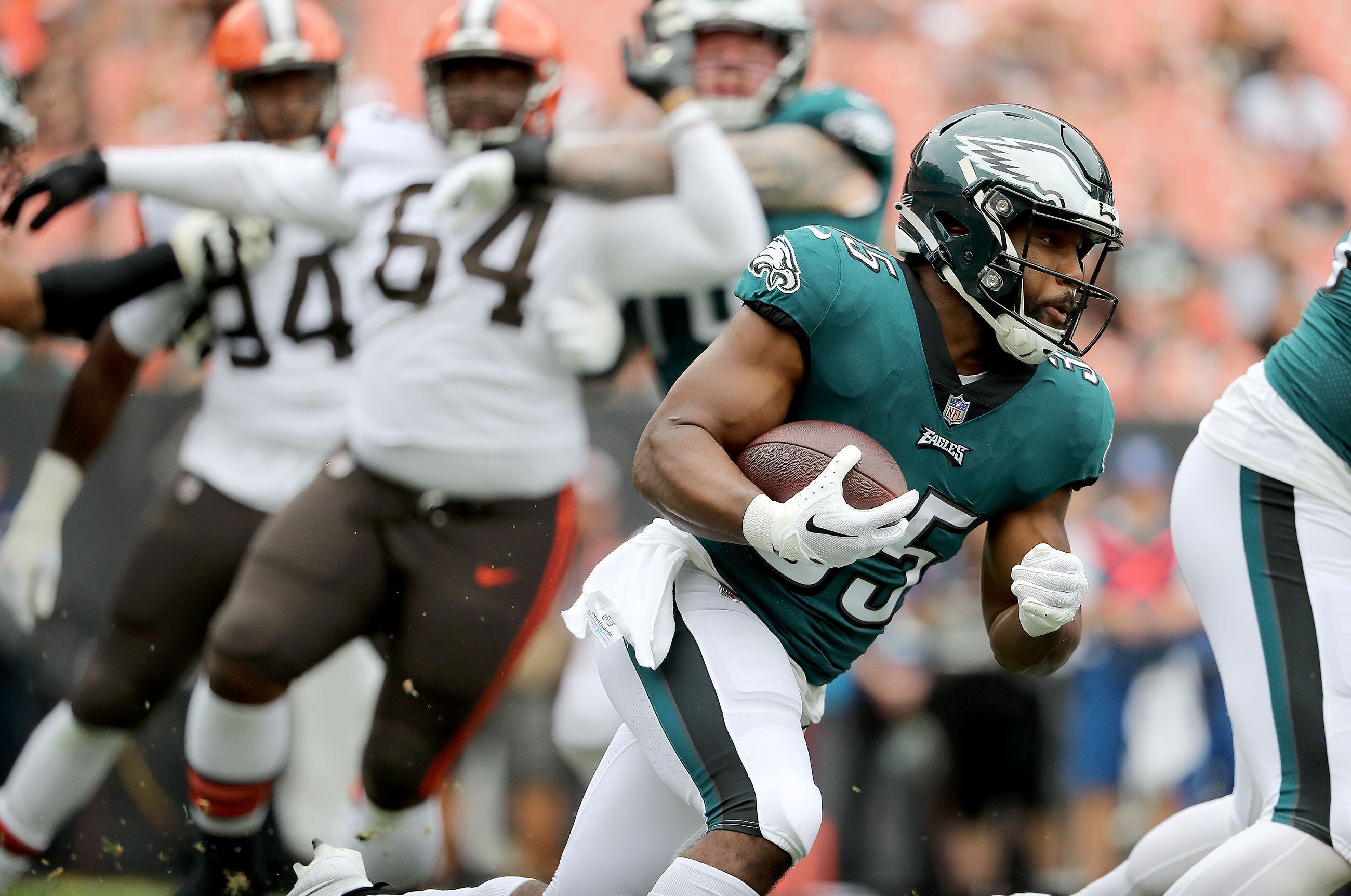 Philadelphia Eagles cornerback Josh Jobe (28) in action against the  Cleveland Browns during an NFL pre-season football game, Thursday, Aug. 17,  2023, in Philadelphia. (AP Photo/Rich Schultz Stock Photo - Alamy