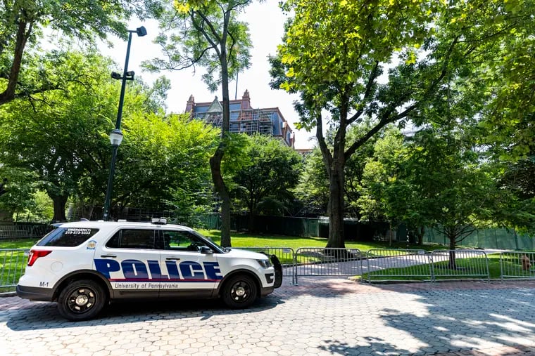 More than a month after a pro-Palestinian encampment was disbanded at the University of Pennsylvania, College Green remains closed off.