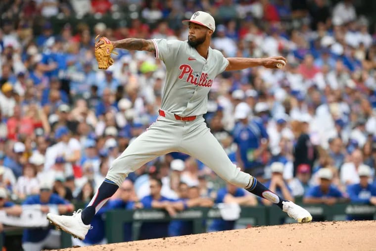 Cristopher Sánchez lasted just four innings against the Cubs.