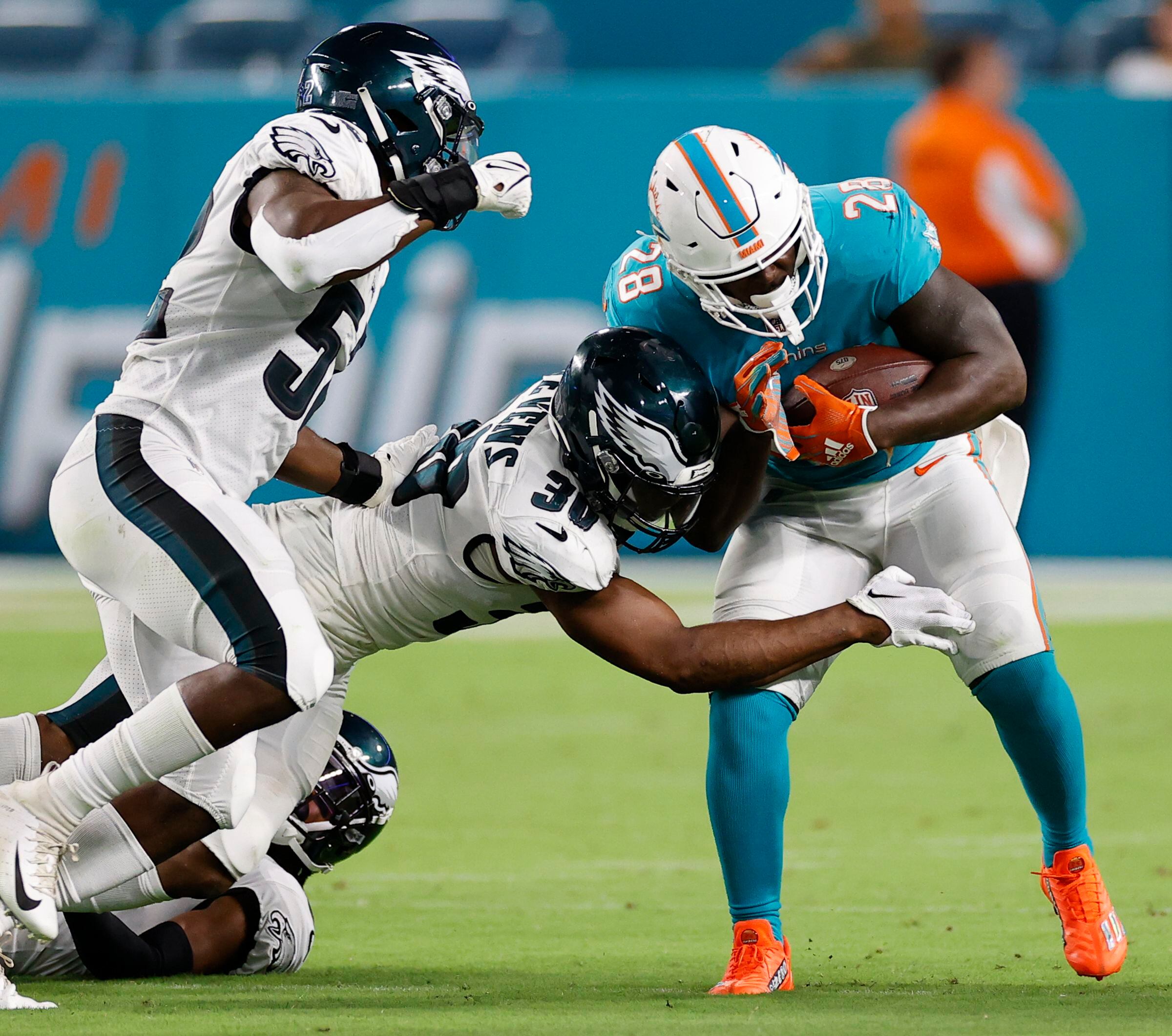 Dolphins bludgeon Eagles 48-10 in the final preseason game of 2022