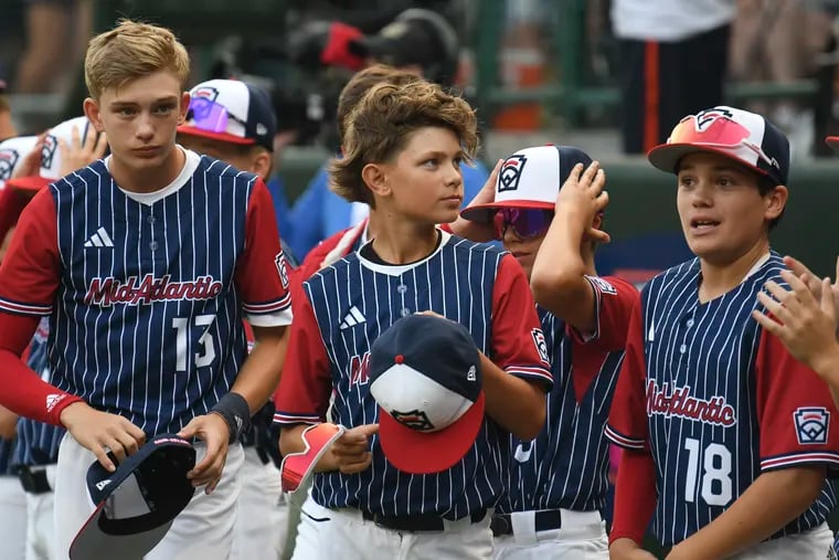 Catcher Ryan Uhl (13) scored the lone run for Council Rock Newtown in its Little League World Series defeat.