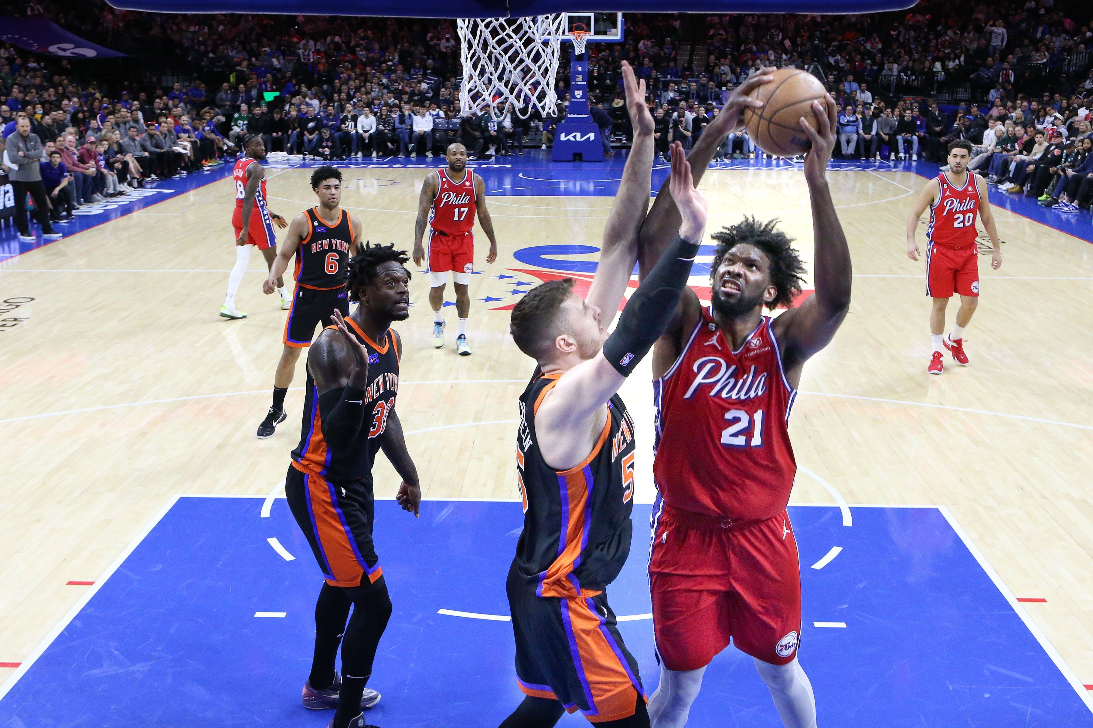 Joel Embiid starred on the court for the All-Star Game as Sixers of the  past were honored at halftime