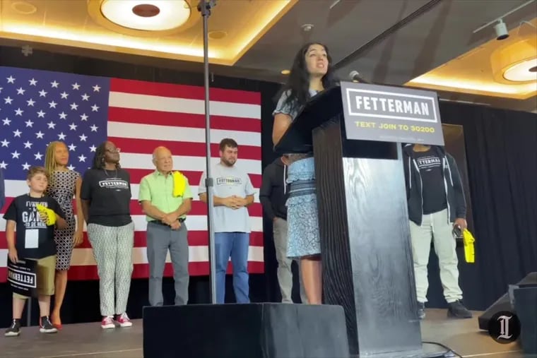 Video Gisele Barreto Fetterman Delivers Victory Speech For Lt Gov John Fetterman 