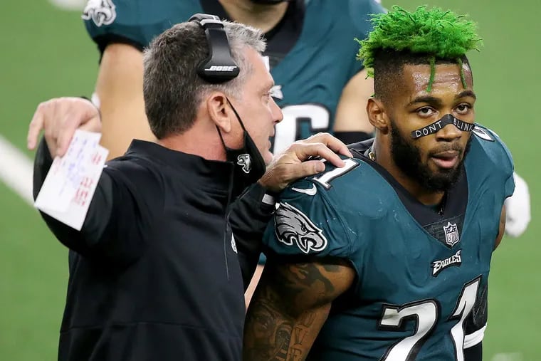 Eagles defensive coordinator Jim Schwartz mentioned cornerback/safety Jalen Mills in his farewell message.