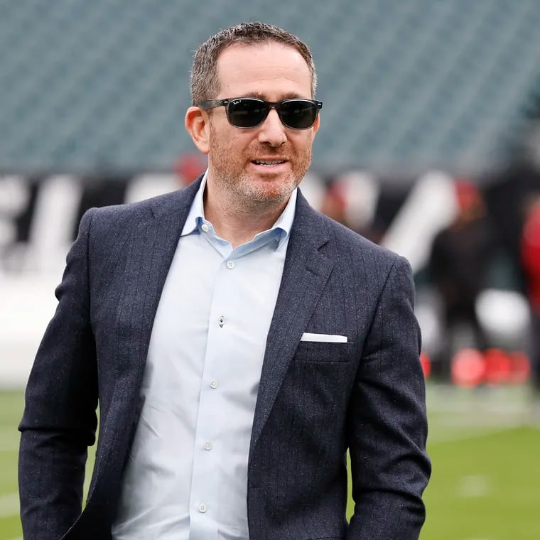 Eagles Executive Vice President/General Manager Howie Roseman before the Eagles played the Arizona Cardinals on Sunday, December 31, 2023 in Philadelphia.