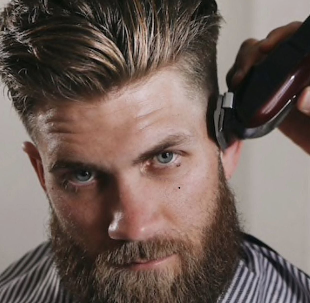 Bryce Harper's Grooming Routine with Blind Barber 