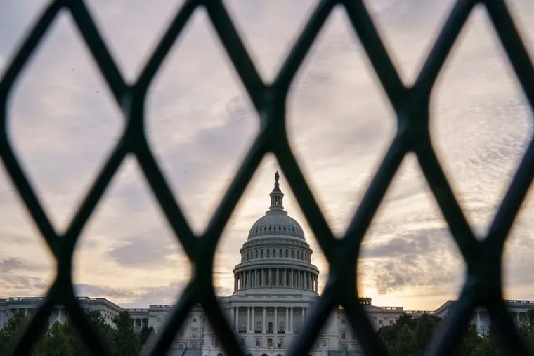 Security fencing had been reinstalled around the Capitol in Washington in September, ahead of a planned rally by far-right supporters of former President Donald Trump who demanded the release of rioters arrested in connection with the Jan. 6 insurrection.