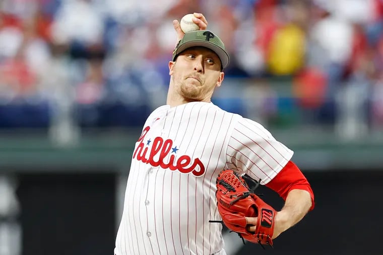 Phillies pitcher Jeff Hoffman throws against the Chicago Cubs on Friday, May 19, 2023 in Philadelphia.