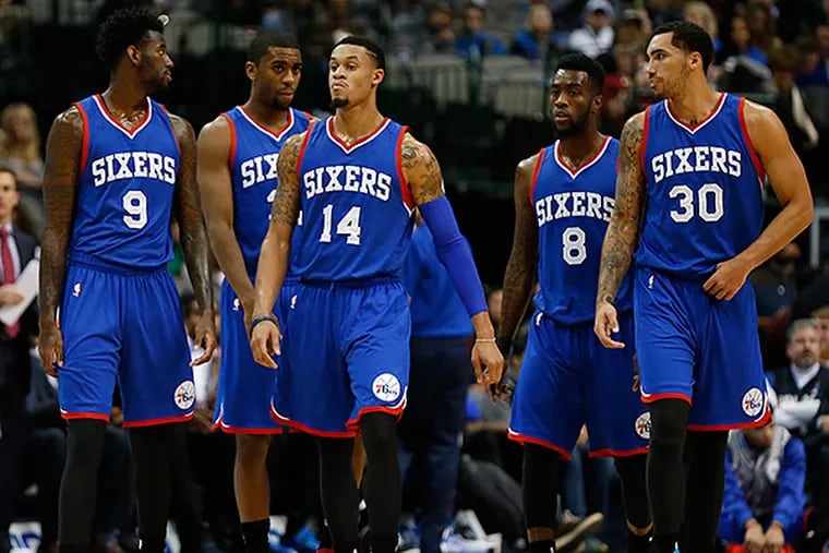 The SIxers are young, but that's the plan in place. (Matthew Emmons/USA Today Sports)
