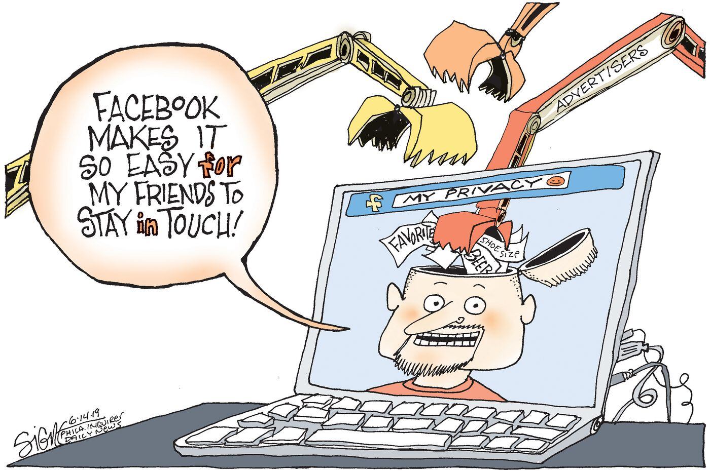 Image result for facebook political cartoons