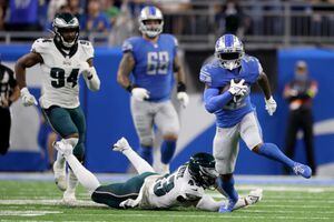 Eagles acquire running back D'Andre Swift from Lions, who added Jahmyr  Gibbs in first round - The Boston Globe