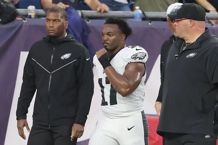 Eagles LB Nakobe Dean's injury will keep him sidelined for multiple weeks