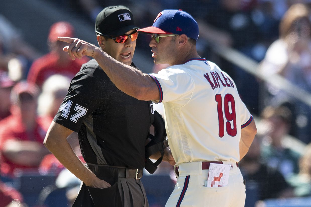 Gallo blames Harper for ending his catcher career