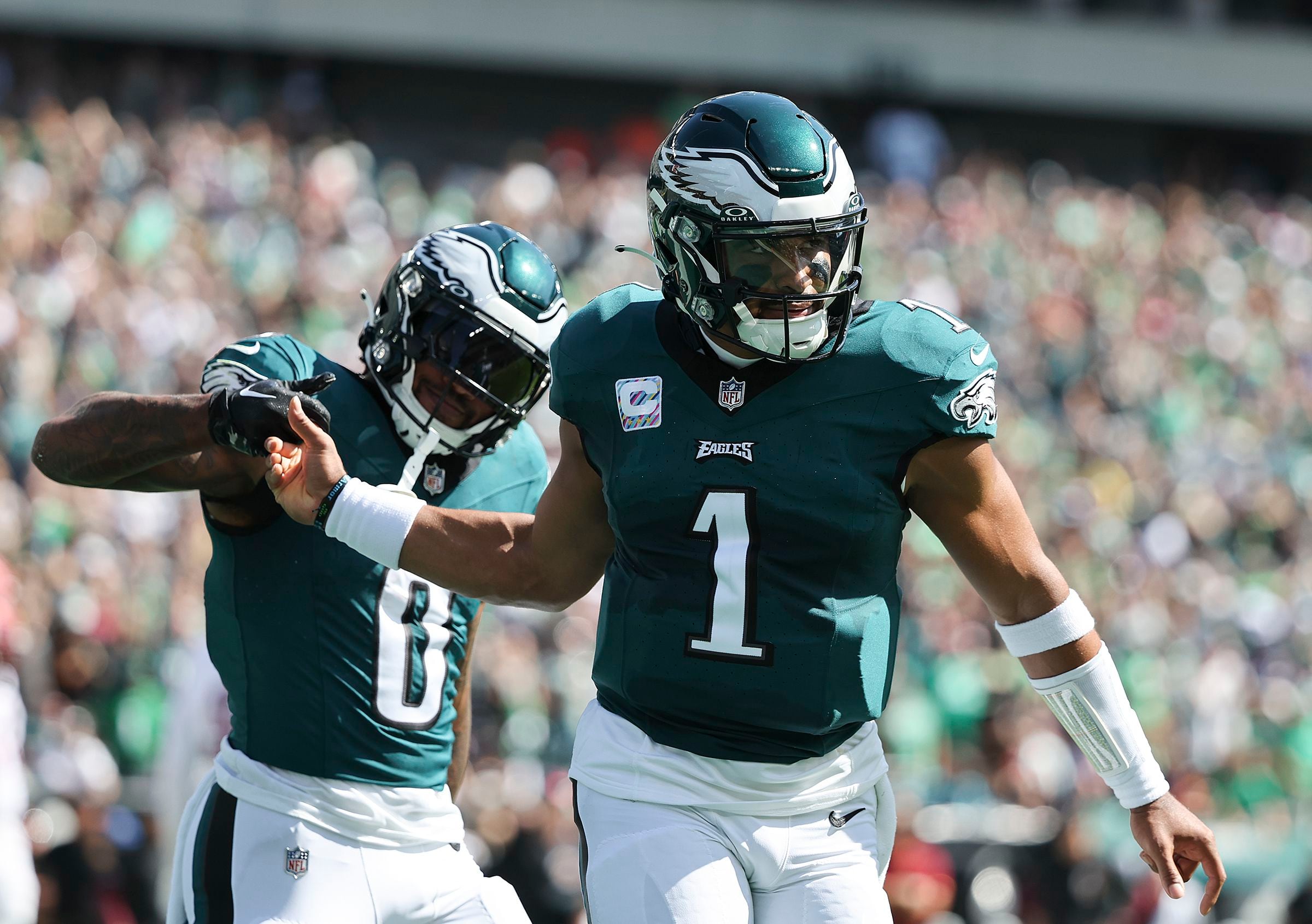 A.J. Brown's monstrous day powers Philadelphia Eagles to win vs. Washington  Commanders - CBS Philadelphia