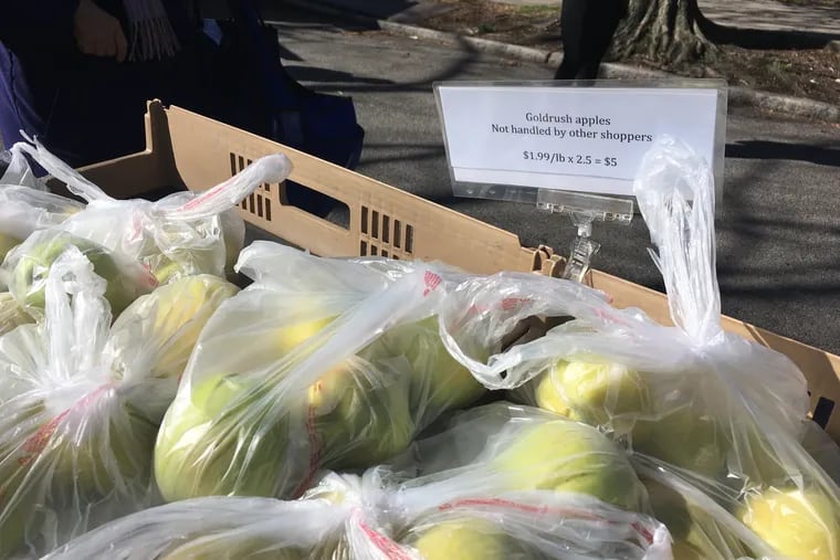 Hands on the Earth Orchard, based in Lititz, PA, offers pre-bagged apples