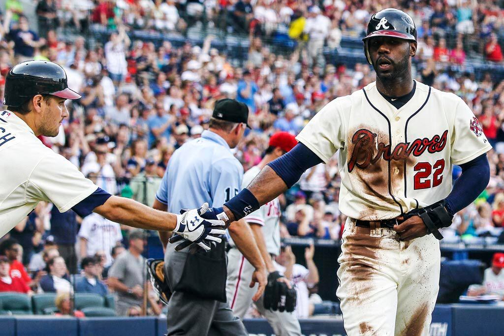 Chipper Jones belts three-run home run in ninth to lift the Altanta Braves  over the Philadelphia Phillies 