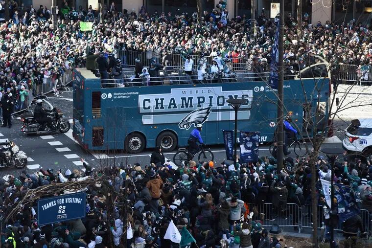 Millions celebrate Eagles victory at Super Bowl parade