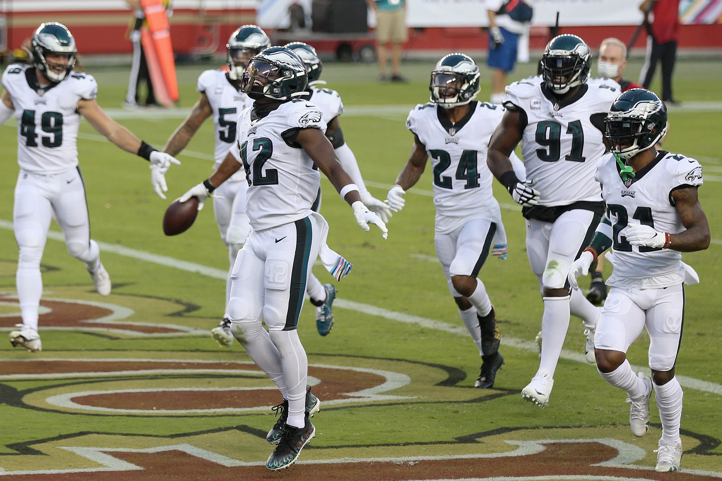 Eagles rookie K'Von Wallace says he takes coronavirus seriously