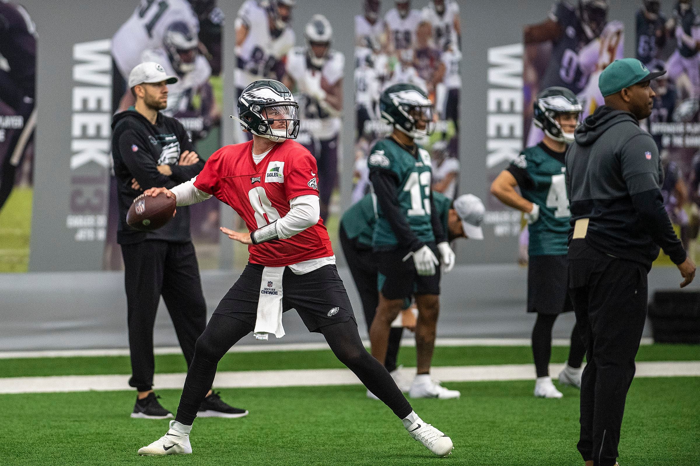 The #Eagles have signed 12 undrafted free agents: • QB Carson Strong • RB  Kennedy Brooks • WR Britain Covey • OL William Dunkle • OL Josh…