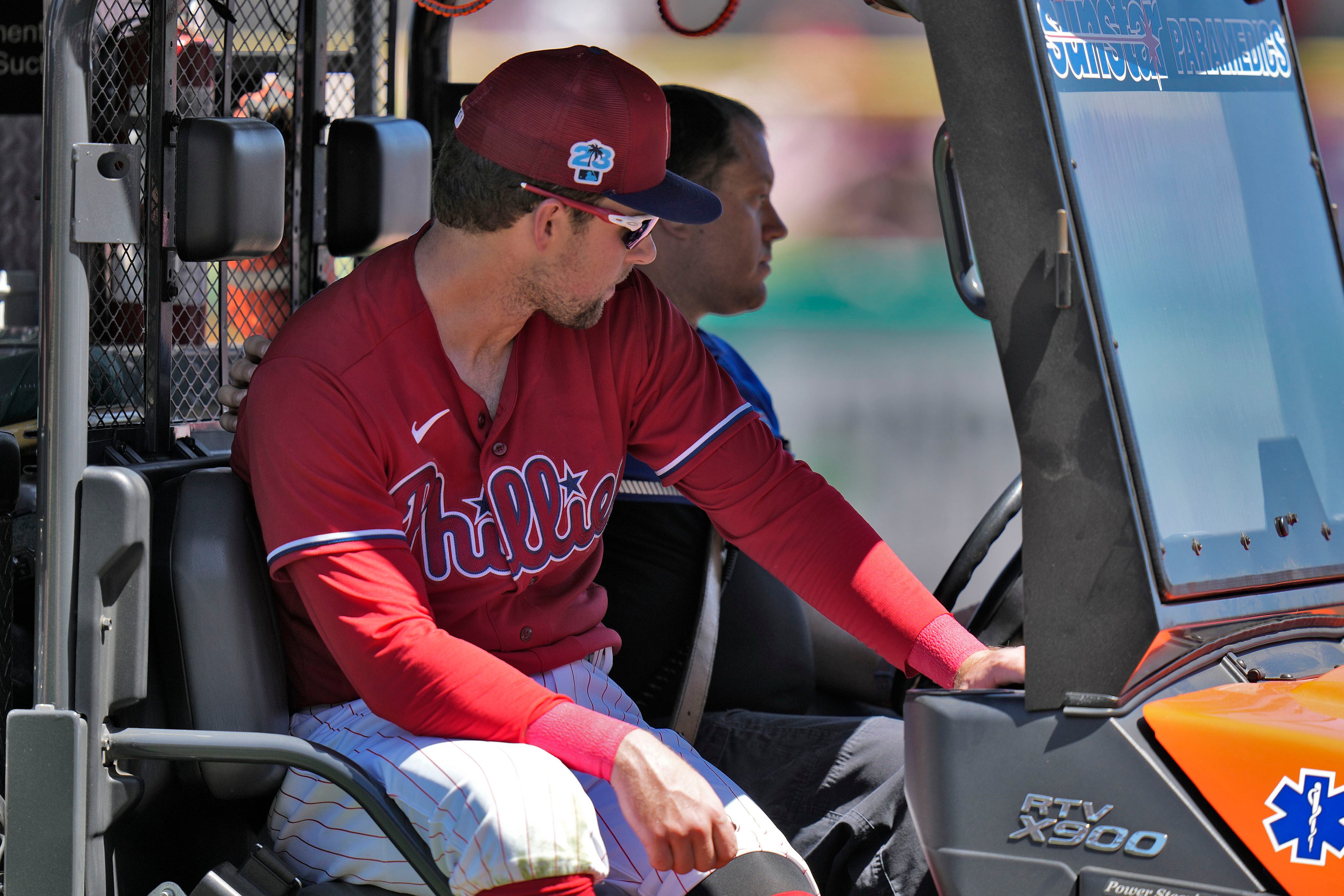 Phillies' Rhys Hoskins out for season with abdominal tear – The