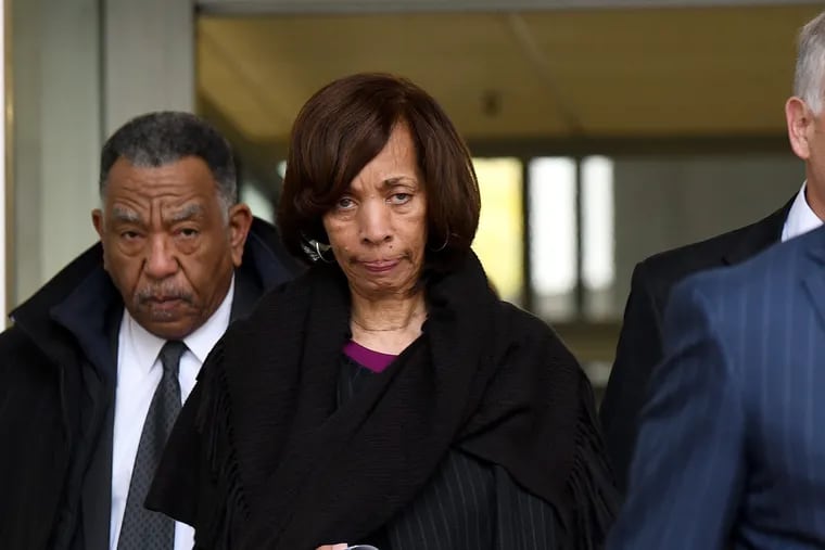 Former Baltimore Mayor Catherine Pugh leaves the federal courthouse after pleading guilty to conspiracy and tax evasion related to her "Healthy Holly" books on Nov. 21, 2019. A report on Dec. 13, 2019, found that board members often sought favors from the system for businesses they were involved in. (Jerry Jackson/Baltimore Sun/TNS)