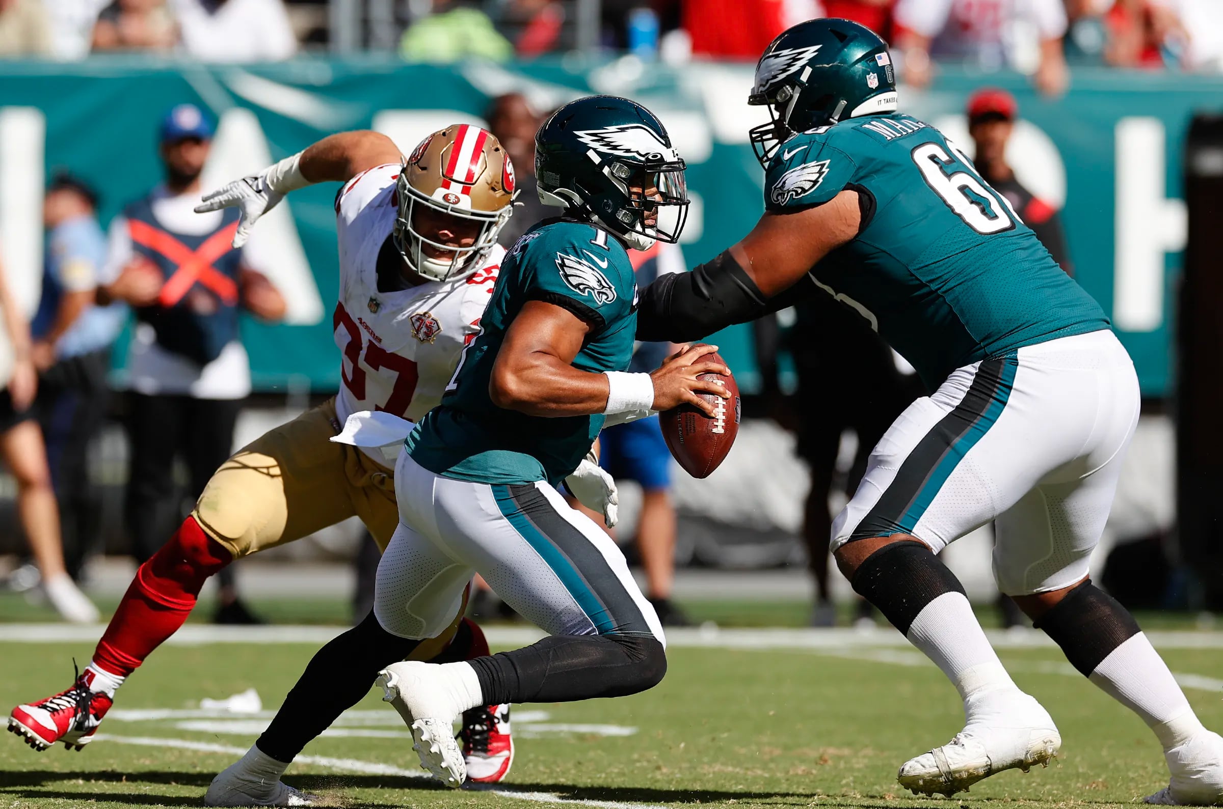 49ers-Eagles: TV info, odds, predictions, injury report, news, more for NFC  Championship Game - DraftKings Network