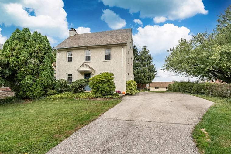 The exterior of Susan Zeager's Norristown home, built in 1923 by architect E. Lane Crawford.