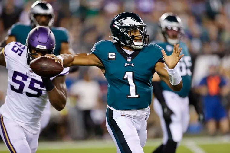 WAMC Sports Report 9/15/23: Jalen Hurts runs for 2 TDs, throws for a score;  Eagles top Vikings 34-28