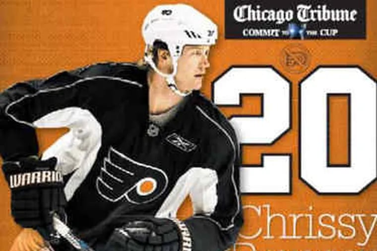 Chrissy Pronger' poster brushed off by Flyers' star blueliner