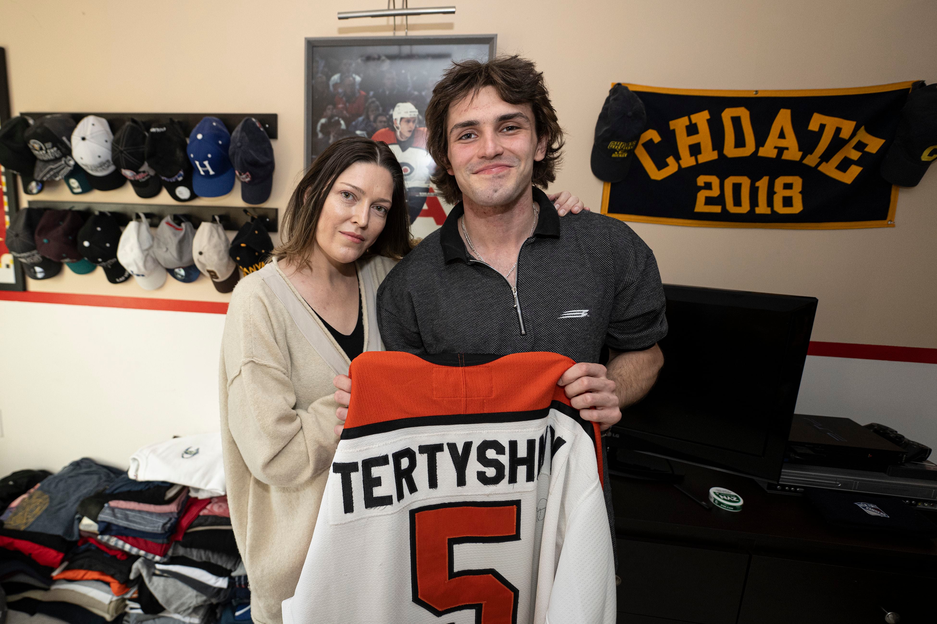 Late Flyers defenseman Dmitri Tertyshny lives on through his