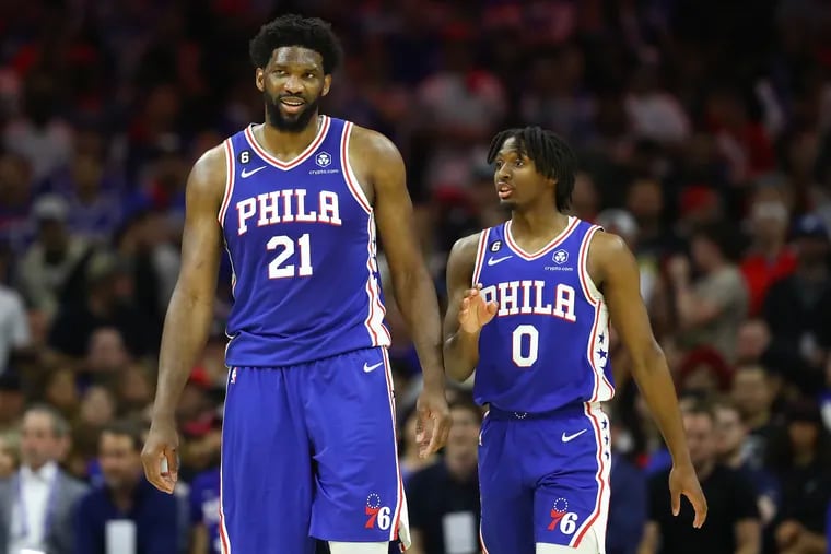 Tyrese Maxey plays a vital role on a Sixers team that now includes both  Joel Embiid and James Harden