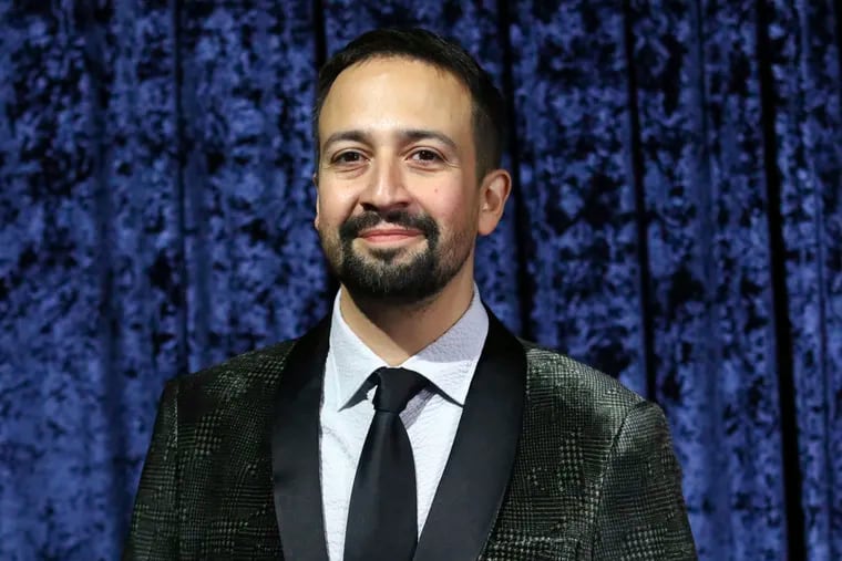 Lin-Manuel Miranda, creator of "Hamilton," attends Clive Davis' 90th birthday celebration at Casa Cipriani on Wednesday, April 6, 2022, in New York.