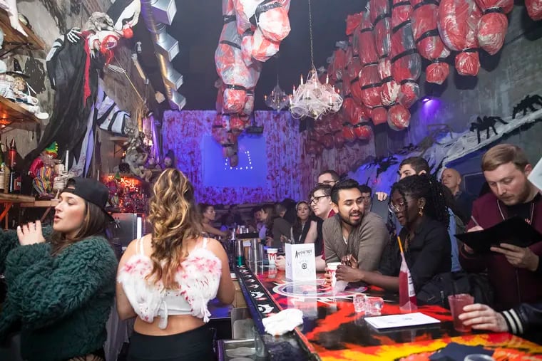 Gory, classy, confusing: A tour of Philly's Halloween pop-up bars